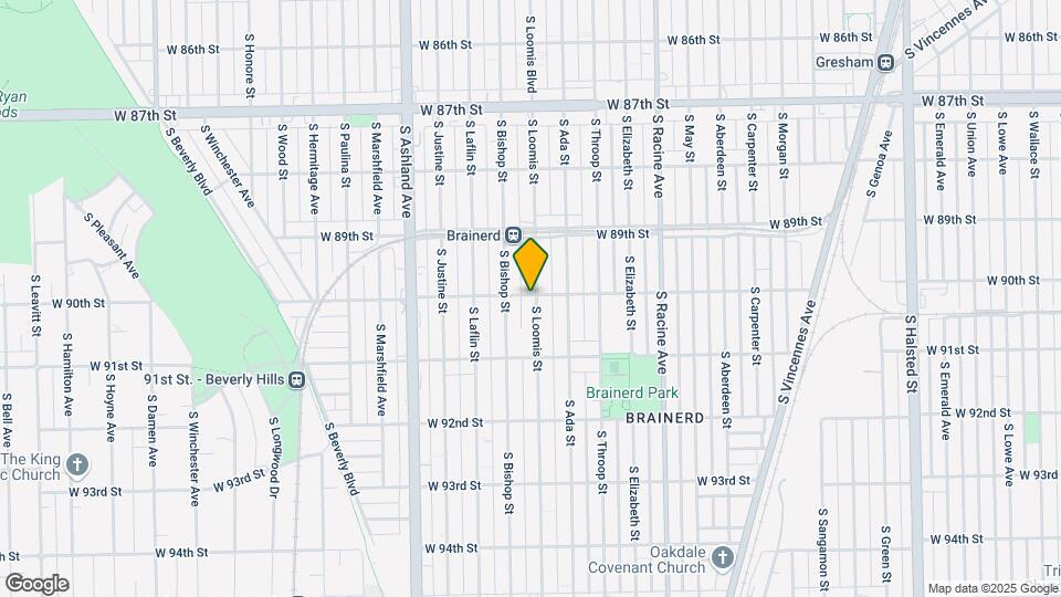 9000 S Loomis St Mapa y Detalles de la Ubicación