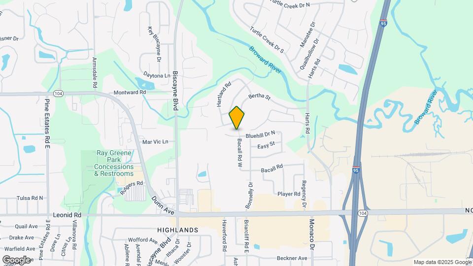 1215 Bluehill Dr N Map and Location Details