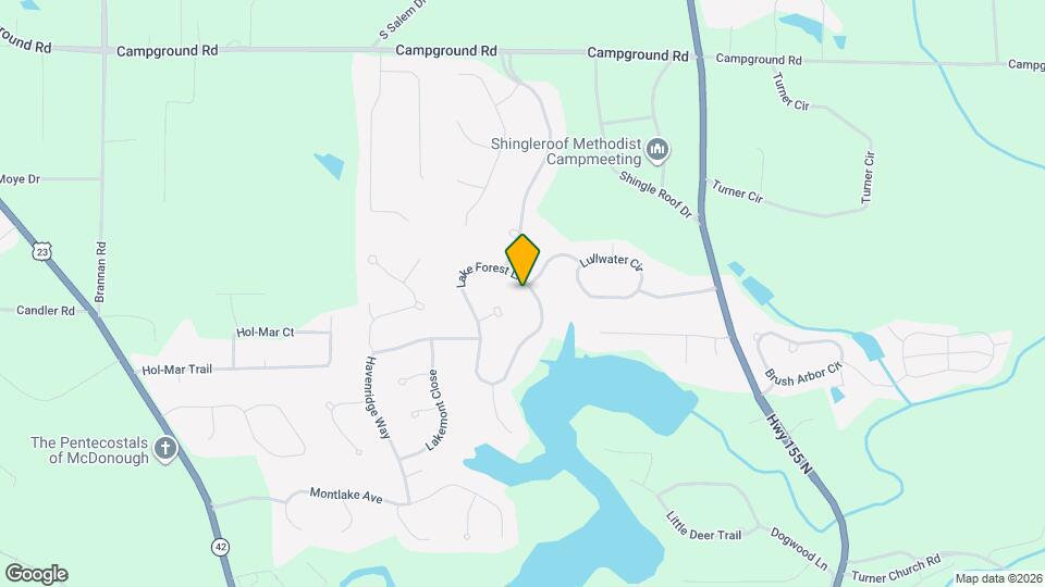 1000 Lake Forest Ln Map and Location Details