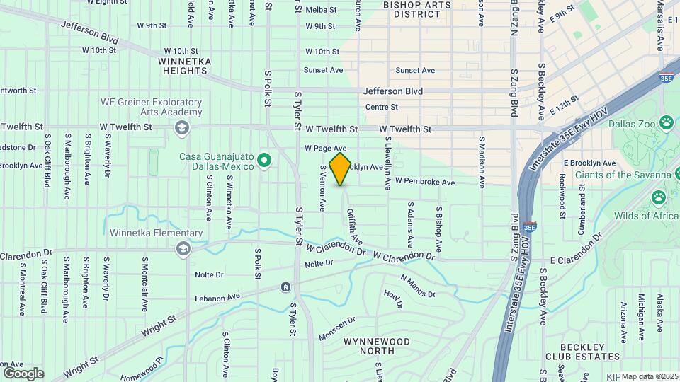 807 S Van Buren Ave Map and Location Details