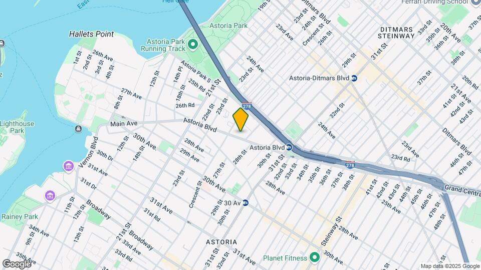 2525 Astoria Blvd Map and Location Details