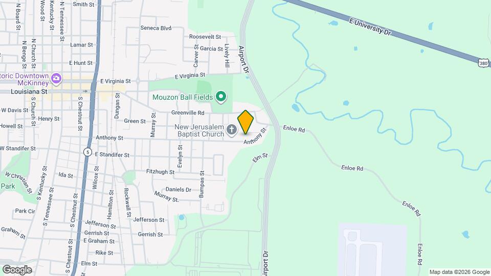 1425 Anthony St Map and Location Details