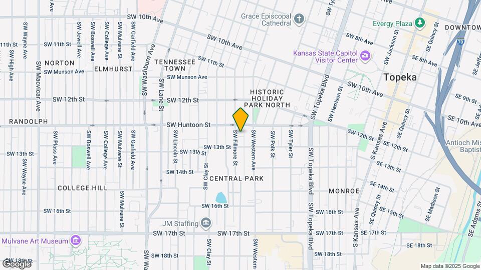 1256 SW Fillmore St Map and Location Details