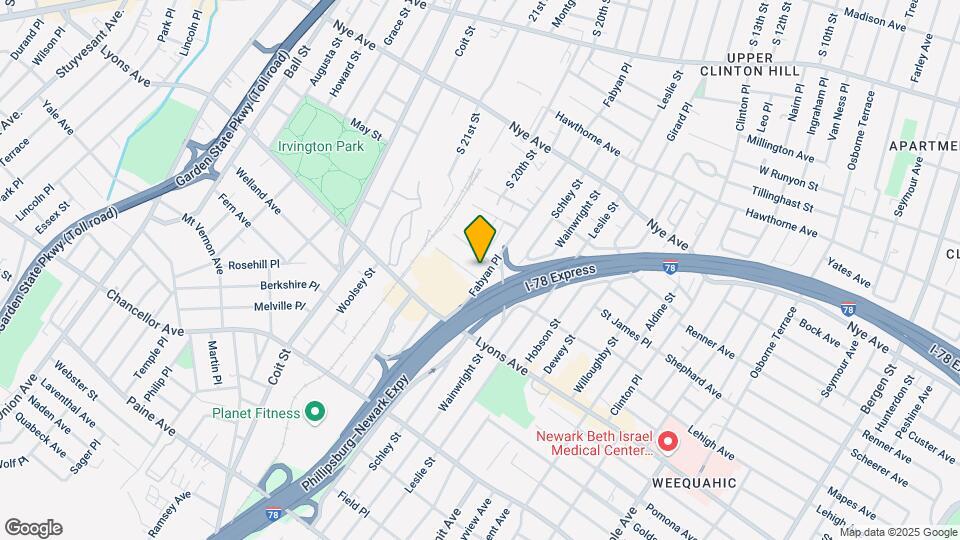 241 Fabyan Pl, Unit G Mapa y Detalles de la Ubicación