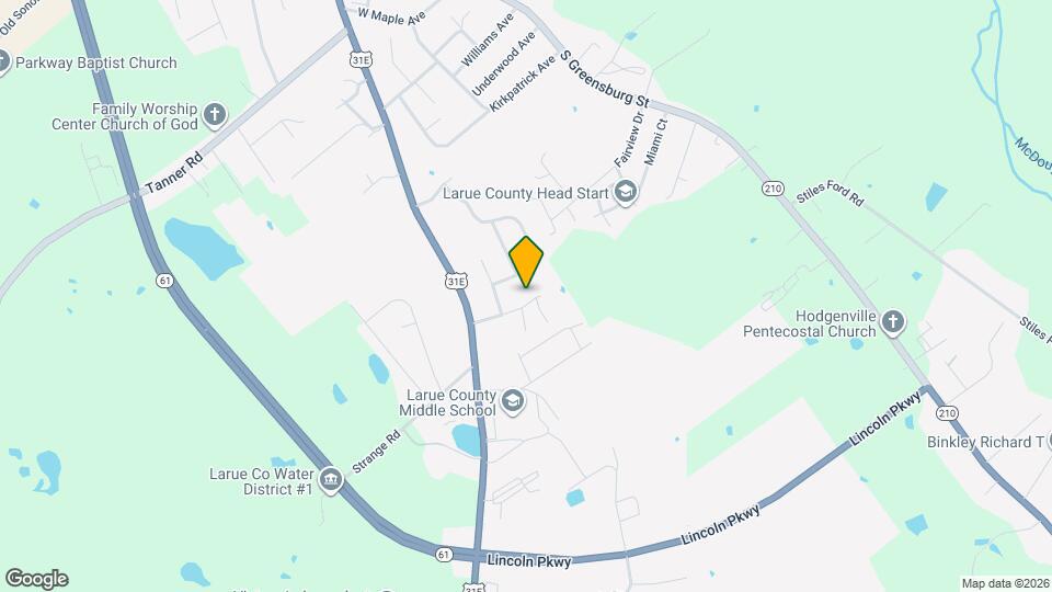 Hodgenville Landmark Apartments Mapa y Detalles de la Ubicación