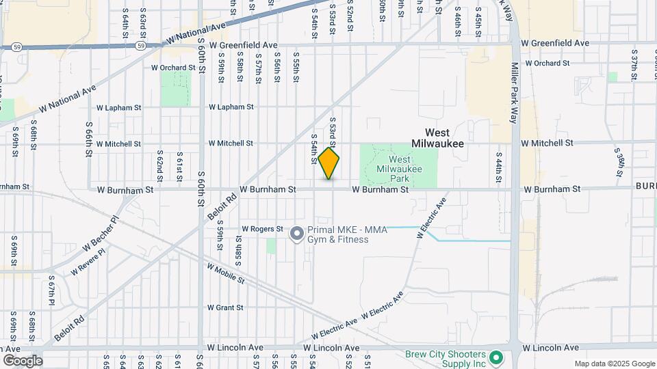 5302 W Burnham St Map and Location Details