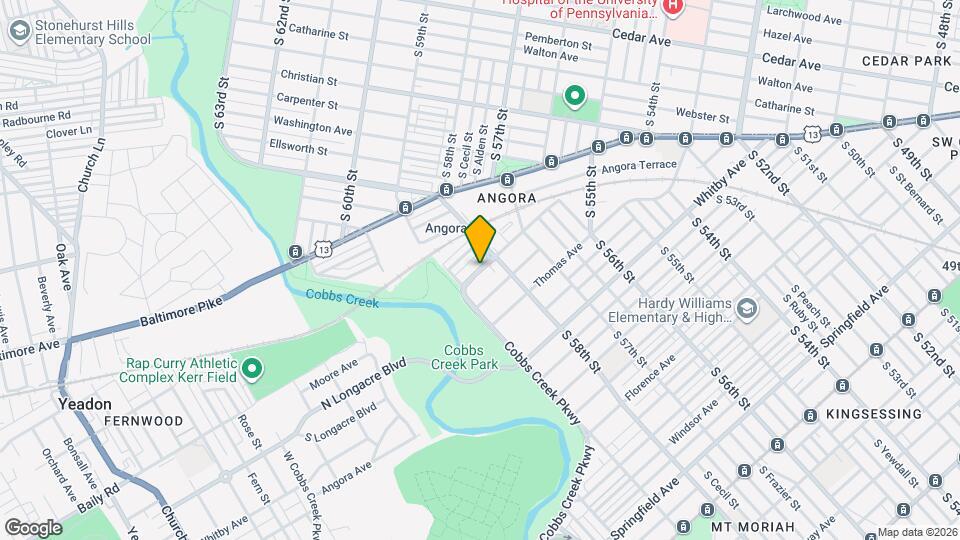 5838 Cobbs Creek Pkwy Map and Location Details