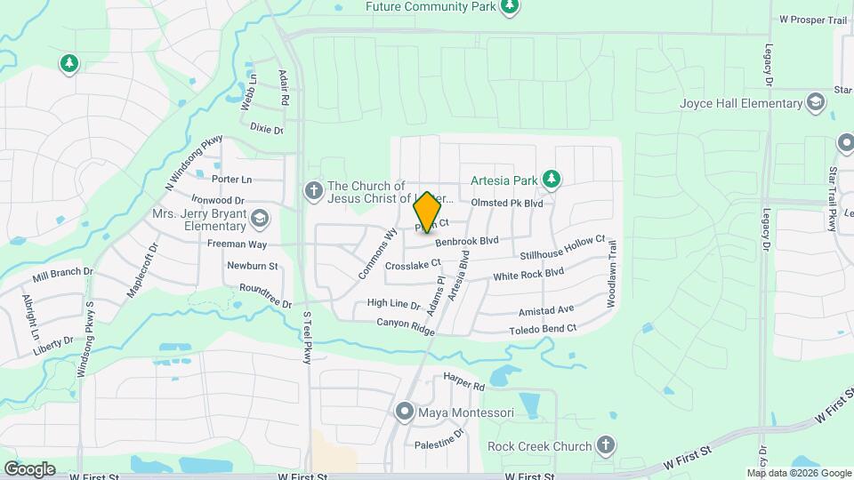 16021 Benbrook Blvd Map and Location Details