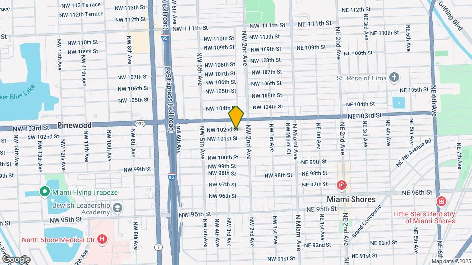 250 NW 102nd St, Unit Beautiful Home Map and Location Details