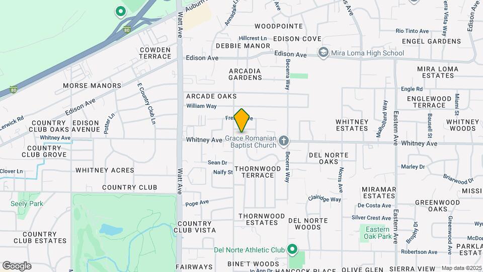 3709 Whitney Ave Map and Location Details