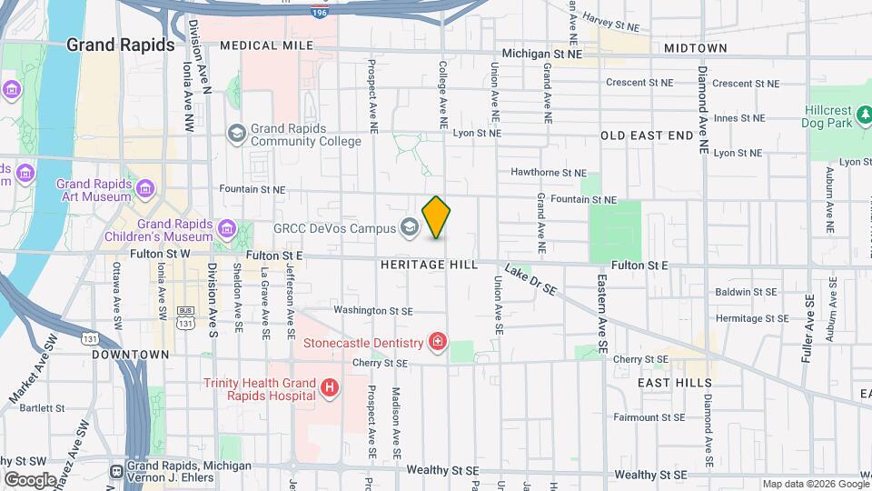 17 College Ave NE Map and Location Details