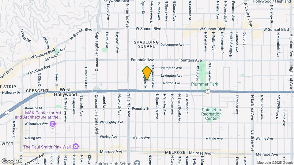1140 N Ogden Map and Location Details