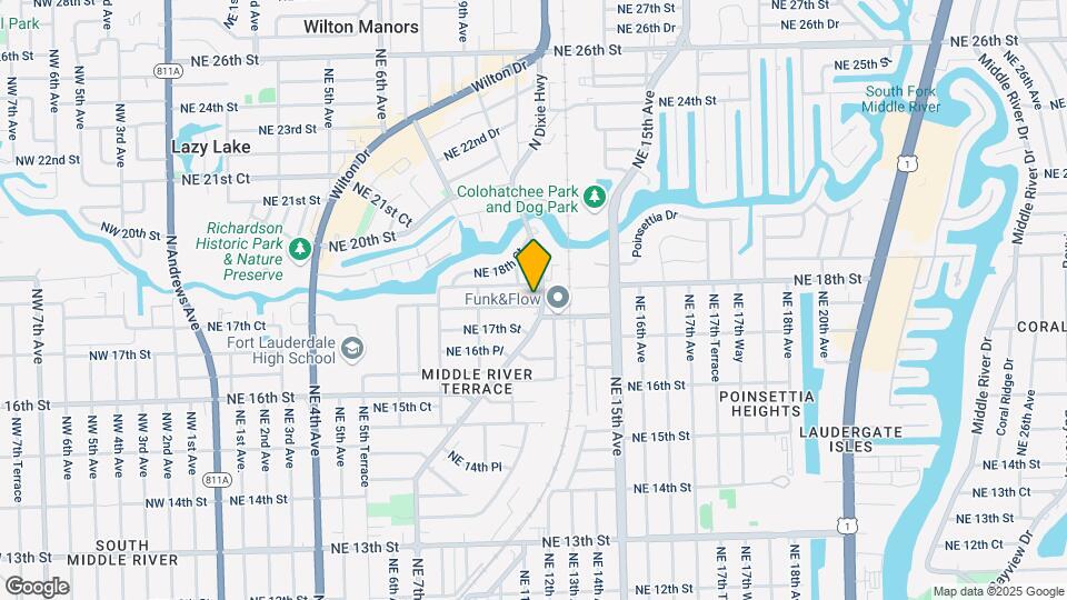 1151 NE 17th Ct Map and Location Details
