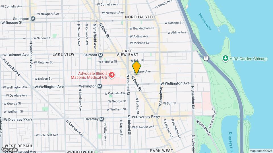 729 W Barry Map and Location Details