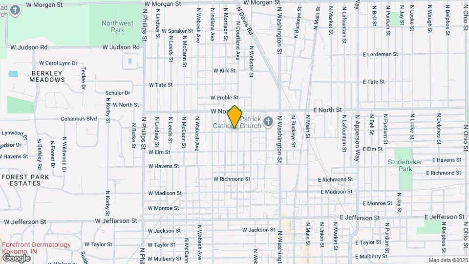 609 W Broadway St Map and Location Details