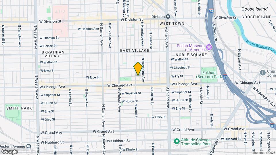 827 N Wood St Map and Location Details