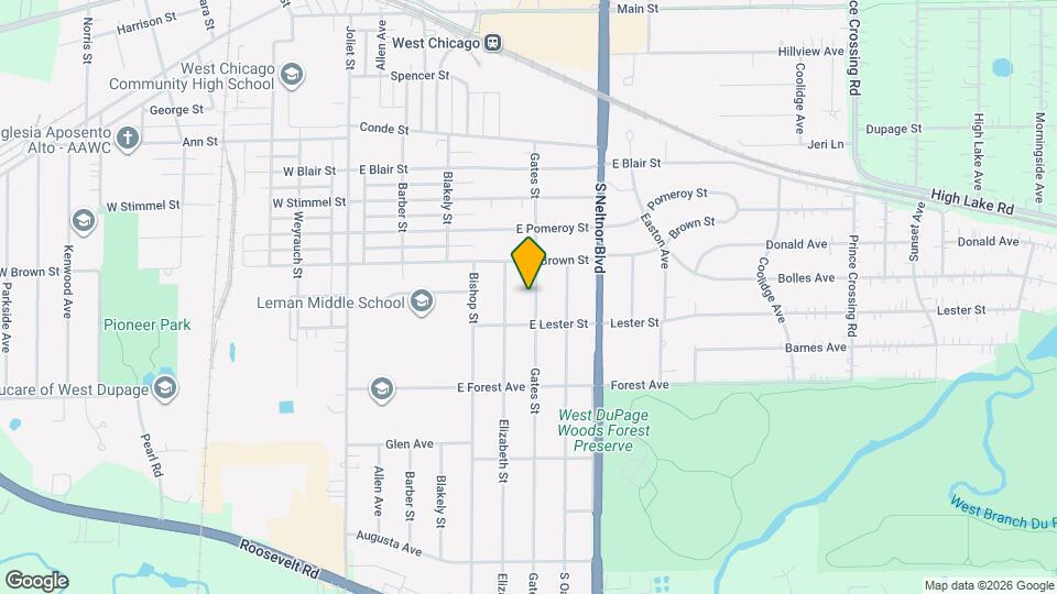 724 Gates St Mapa y Detalles de la Ubicación