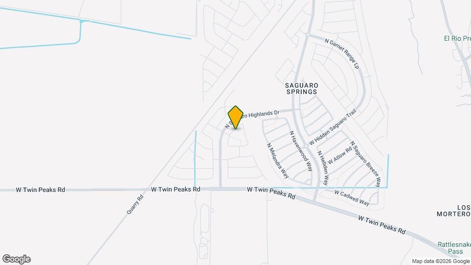 9848 N Howling Wolf Rd Map and Location Details