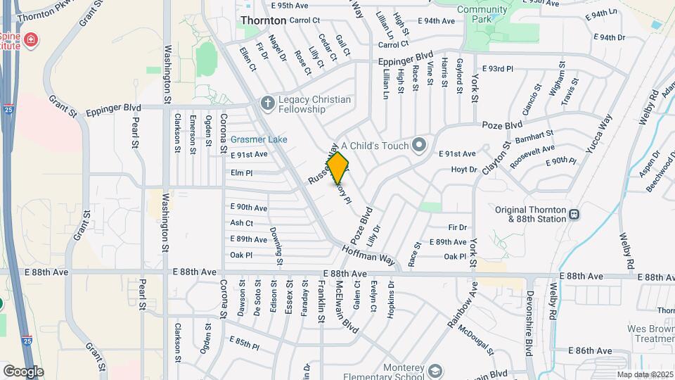9001 Hickory Pl Map and Location Details