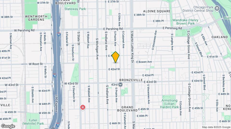 4153 S Prairie Ave Map and Location Details