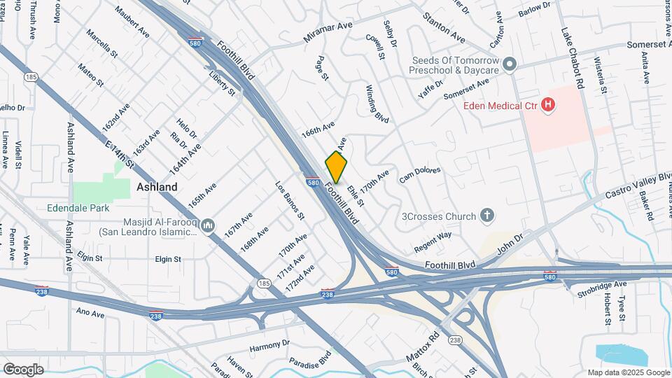 16862-16868 Foothill Blvd Map and Location Details