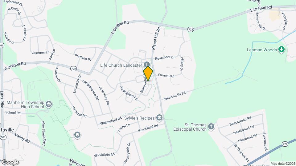 634 Brentwood Dr Mapa y Detalles de la Ubicación