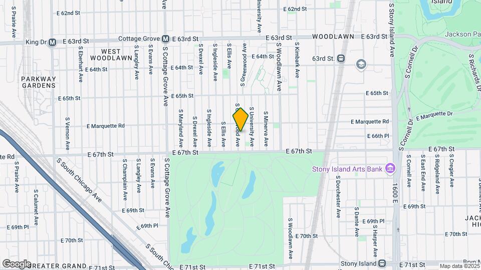 6629 S Greenwood Ave Map and Location Details