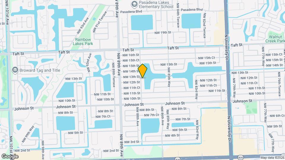 1211 NW 87th Way Map and Location Details