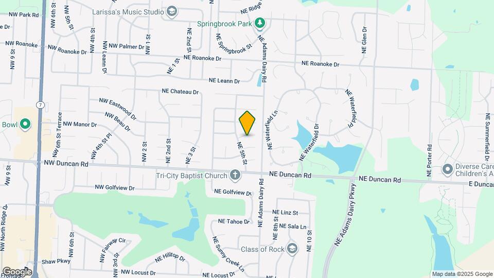 508 NE Johnston Dr Map and Location Details
