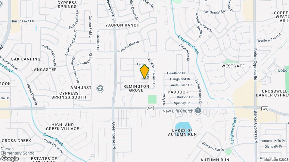 18918 Brownstone Mills Dr Mapa y Detalles de la Ubicación