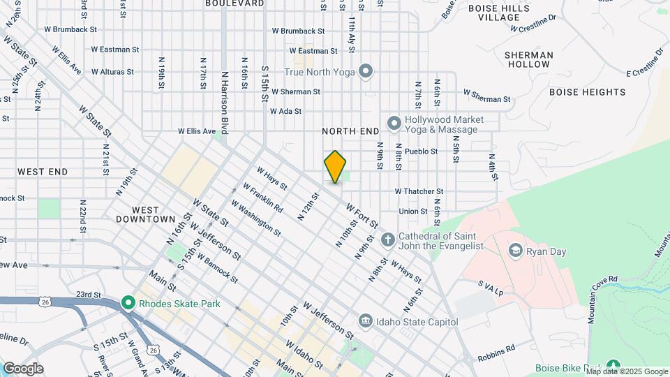 1114 W Fort St Mapa y Detalles de la Ubicación