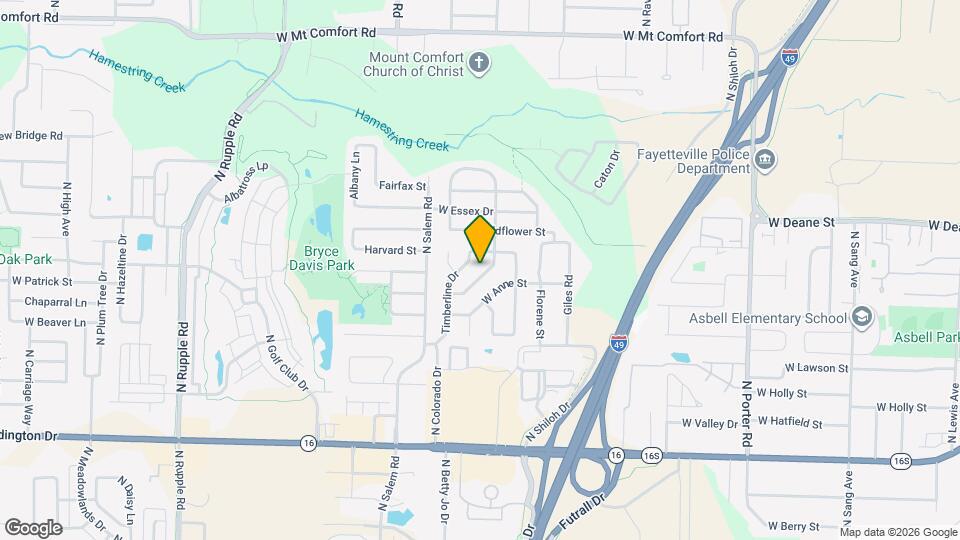 3168 W Woodfield Way Map and Location Details