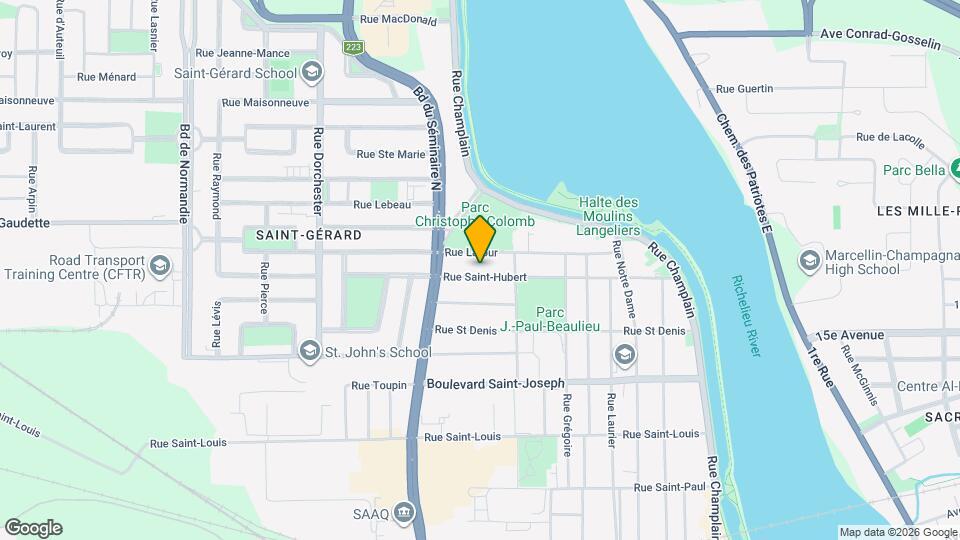 207 Saint-Hubert Rue Map and Location Details