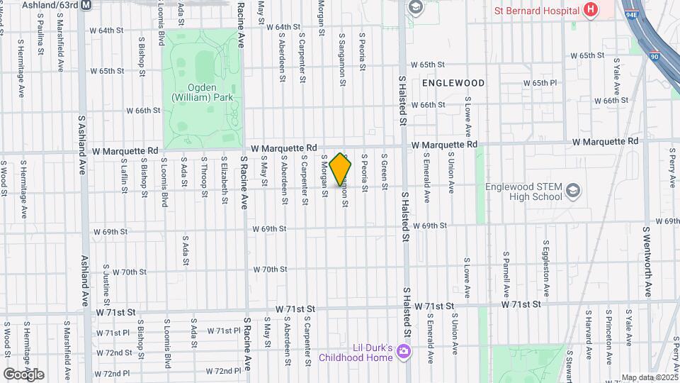6804 S Sangamon St Mapa y Detalles de la Ubicación
