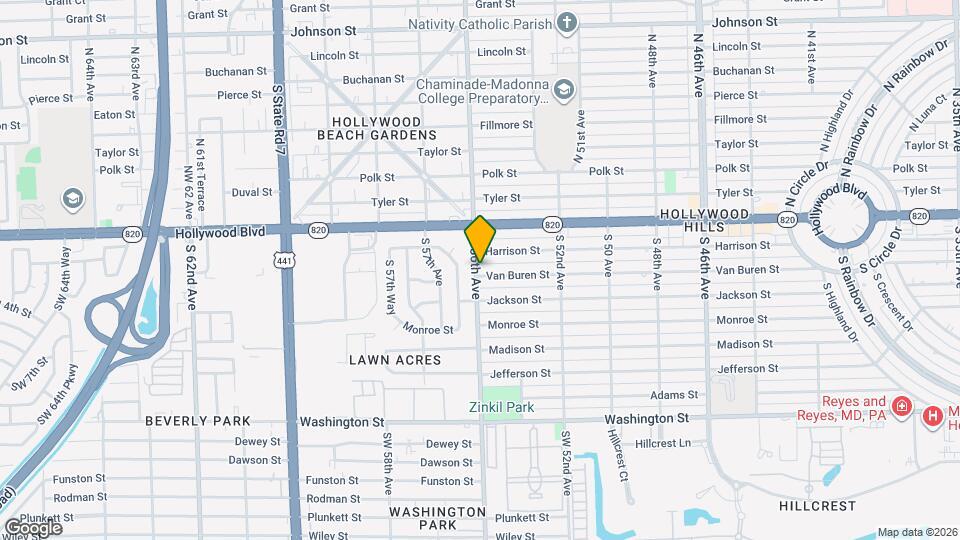 5521 Van Buren St Mapa y Detalles de la Ubicación