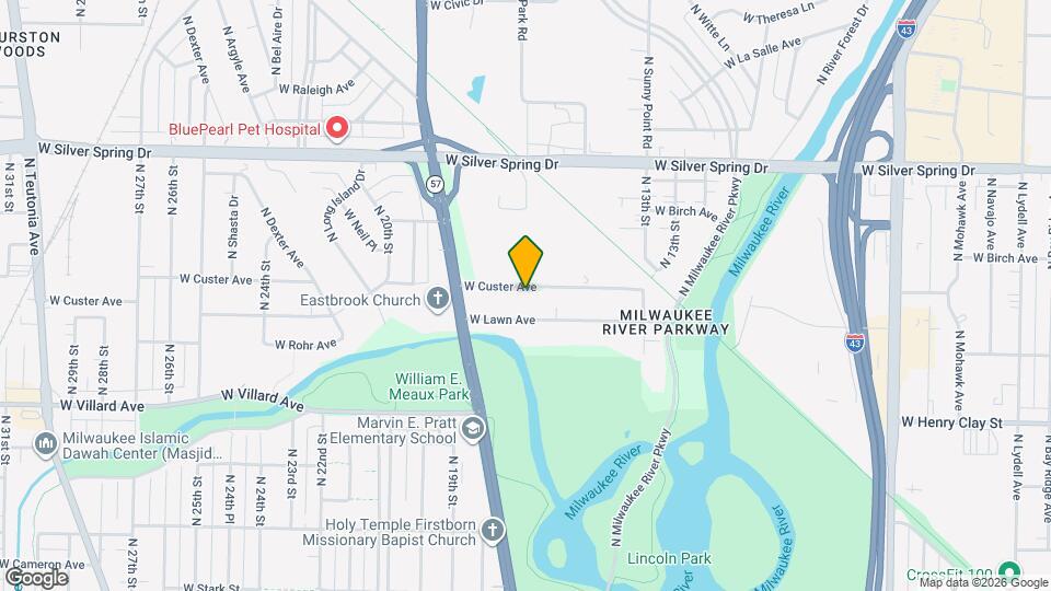 1631 W Custer Ave Map and Location Details