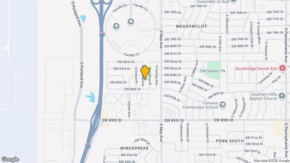 8512 Brookline Ave Map and Location Details