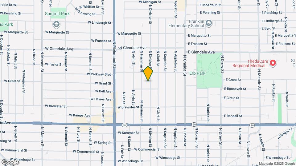 1719 N Division St Map and Location Details