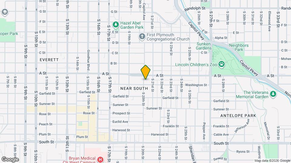 1438 S 20th St Map and Location Details