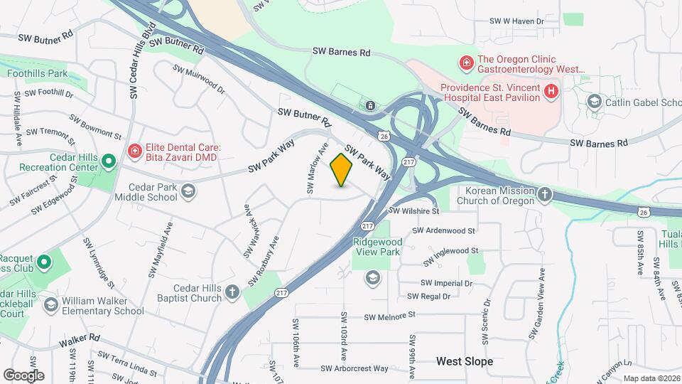 10267 SW Eastridge St Map and Location Details