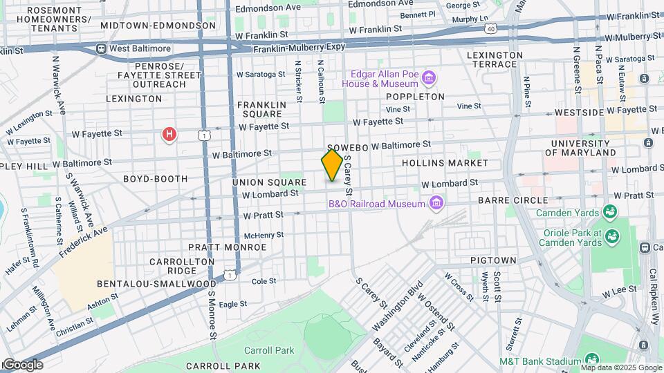 1330 W Lombard St, Unit A Map and Location Details