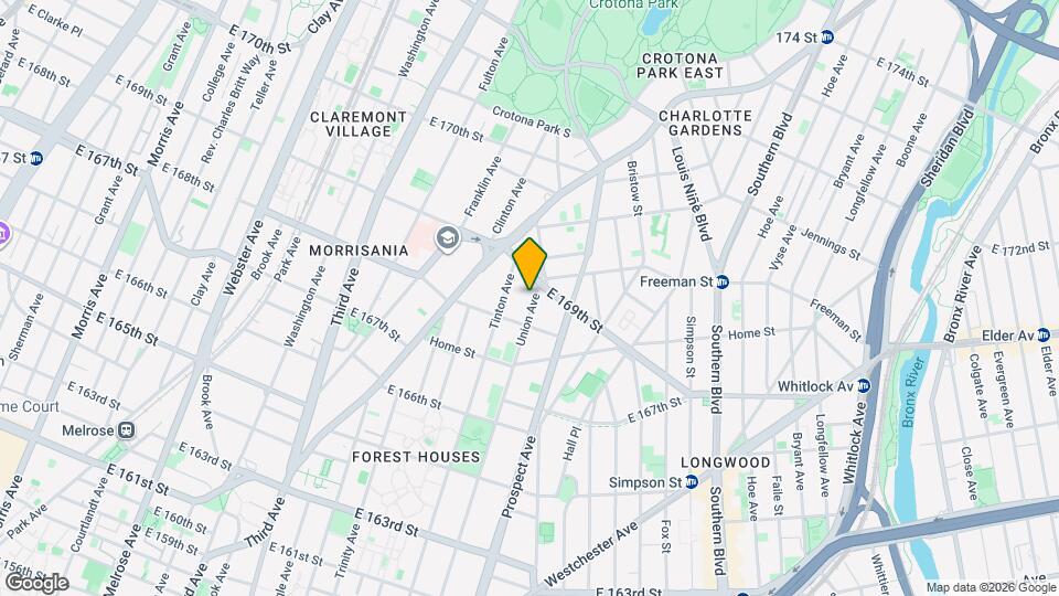 1233 Union Ave, Unit 2 Map and Location Details