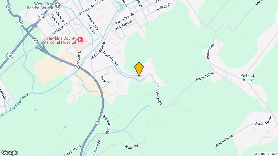 707 Tuggle Hill Rd Map and Location Details