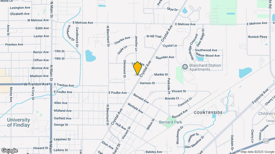 1516 Crystal Ave Map and Location Details