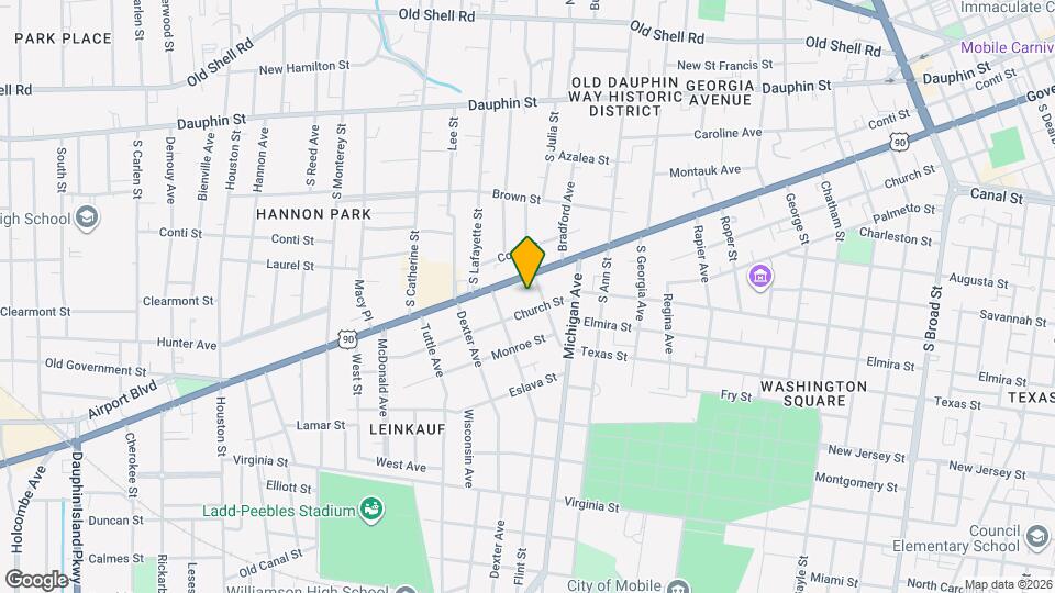 1407 Government St Map and Location Details