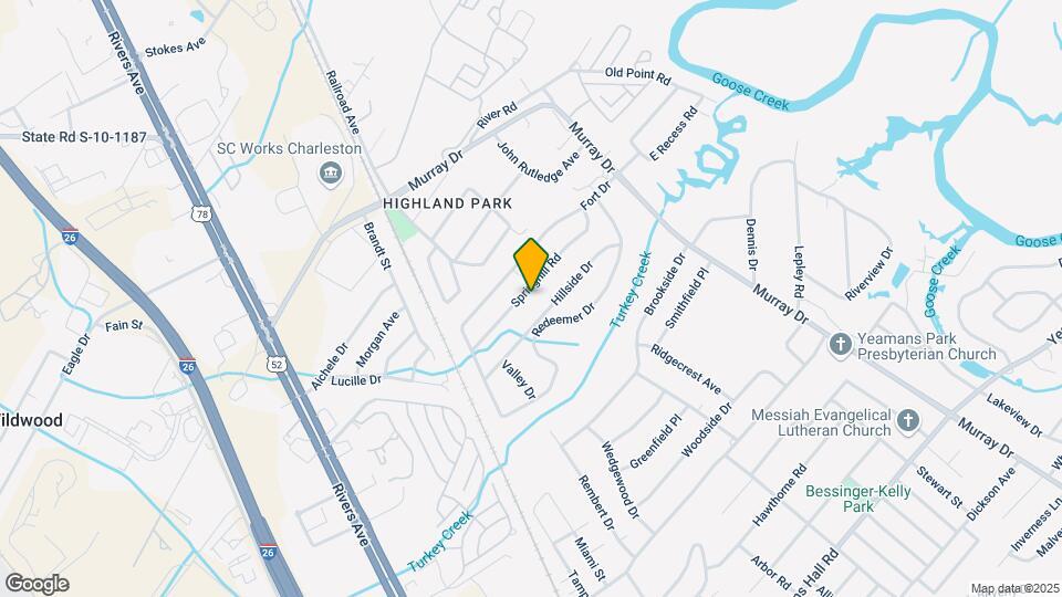 1231 Springhill Rd Map and Location Details
