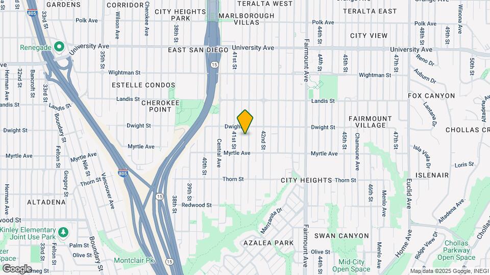 3562 Marlborough Ave Map and Location Details