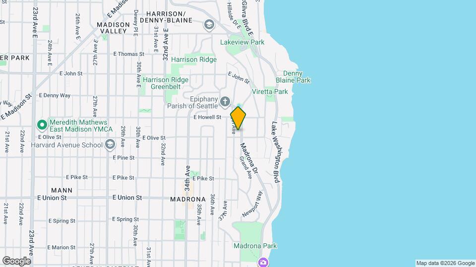 1707 Madrona Dr Map and Location Details