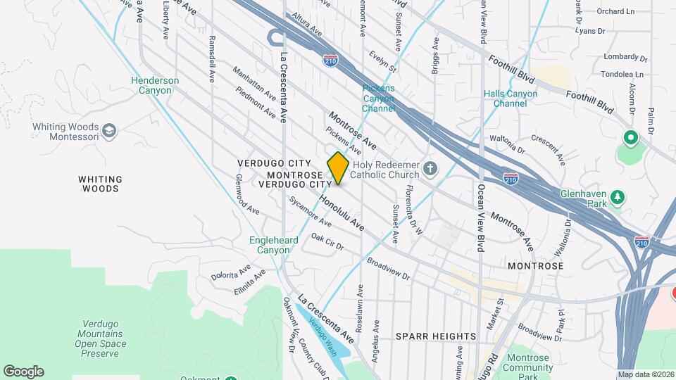 2636 Hermosa Ave Map and Location Details