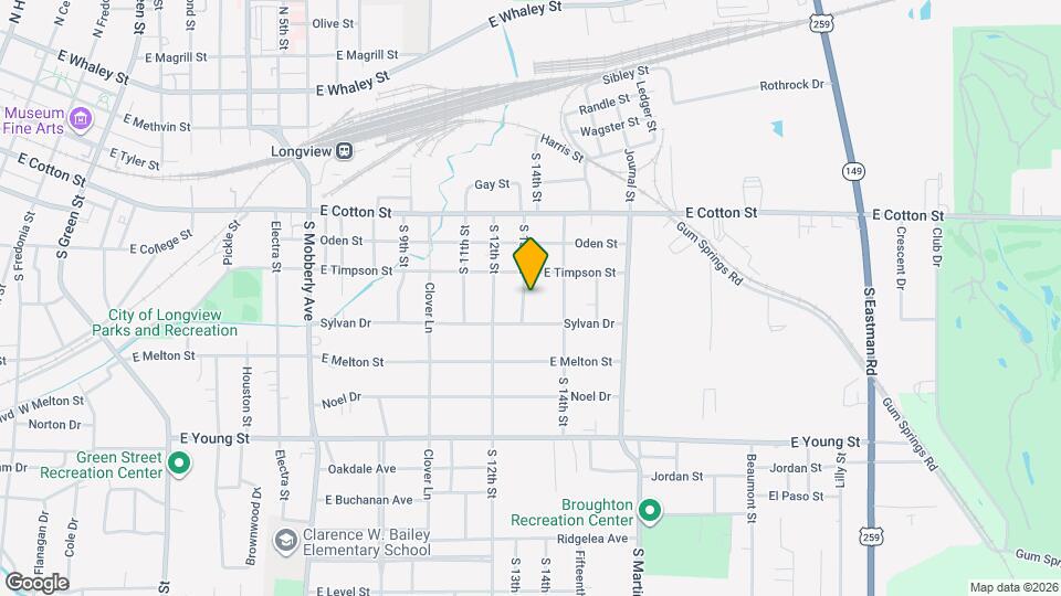 408 S 13th St Map and Location Details